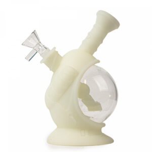 LIT Silicone 6.5" Tall Glow-In-The-Dark Space Capsule Bubbler.jpeg